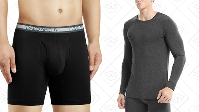 David Archy Men’s 4 Pack Premium Cotton Boxer Briefs | $21 | Amazon
